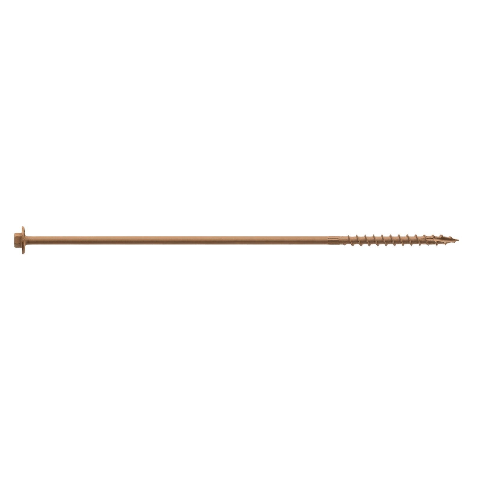 0195 inch x 10 inch StrongTie SDWH Timber Hex Screw Double Barrier Coating Pkg 250