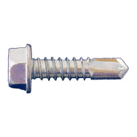 #10 x 3/4" Self-Drilling Metal Screw, Hex Head - Zinc, Pkg 7000
