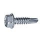 #10 x 1" Self-Drilling Metal Screw, Hex Head - Zinc, Pkg 3000