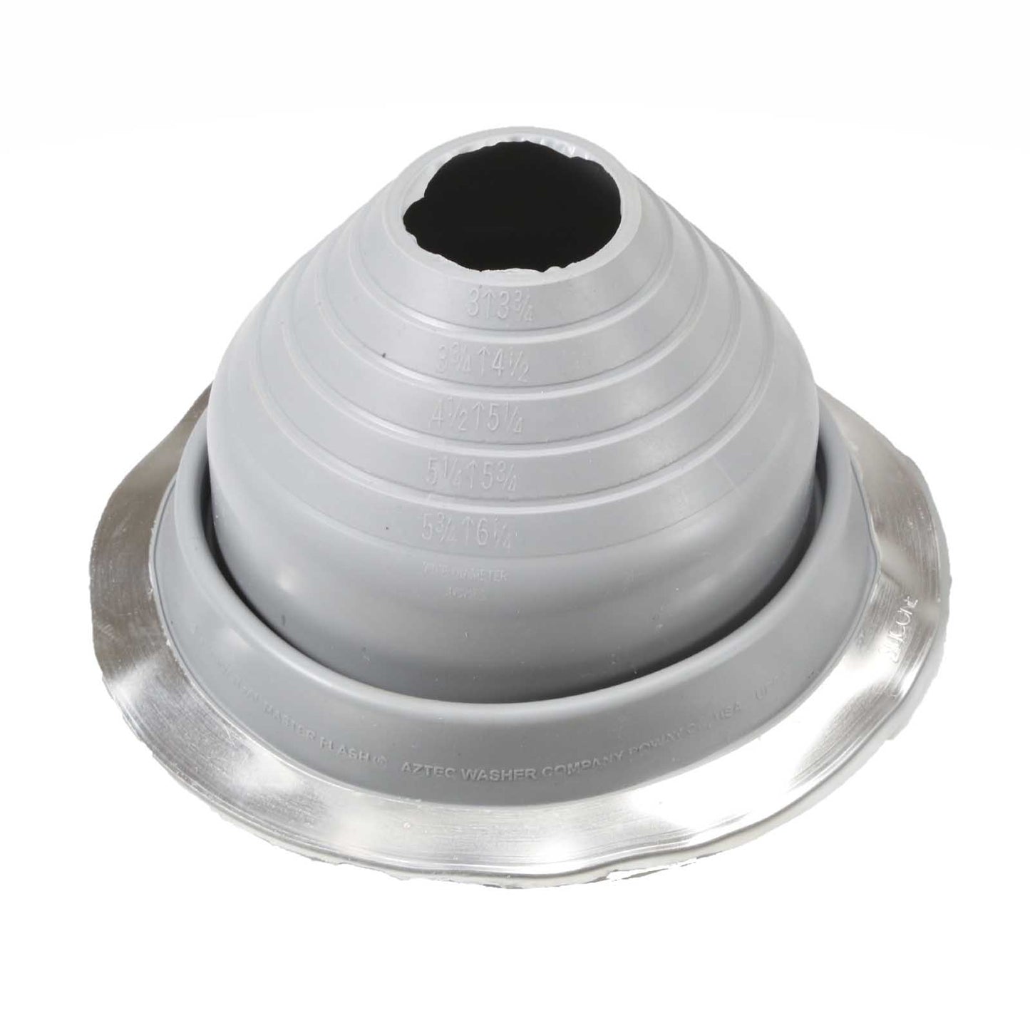 #4 Roofjack Round Silicone Pipe Flashing Boot Gray