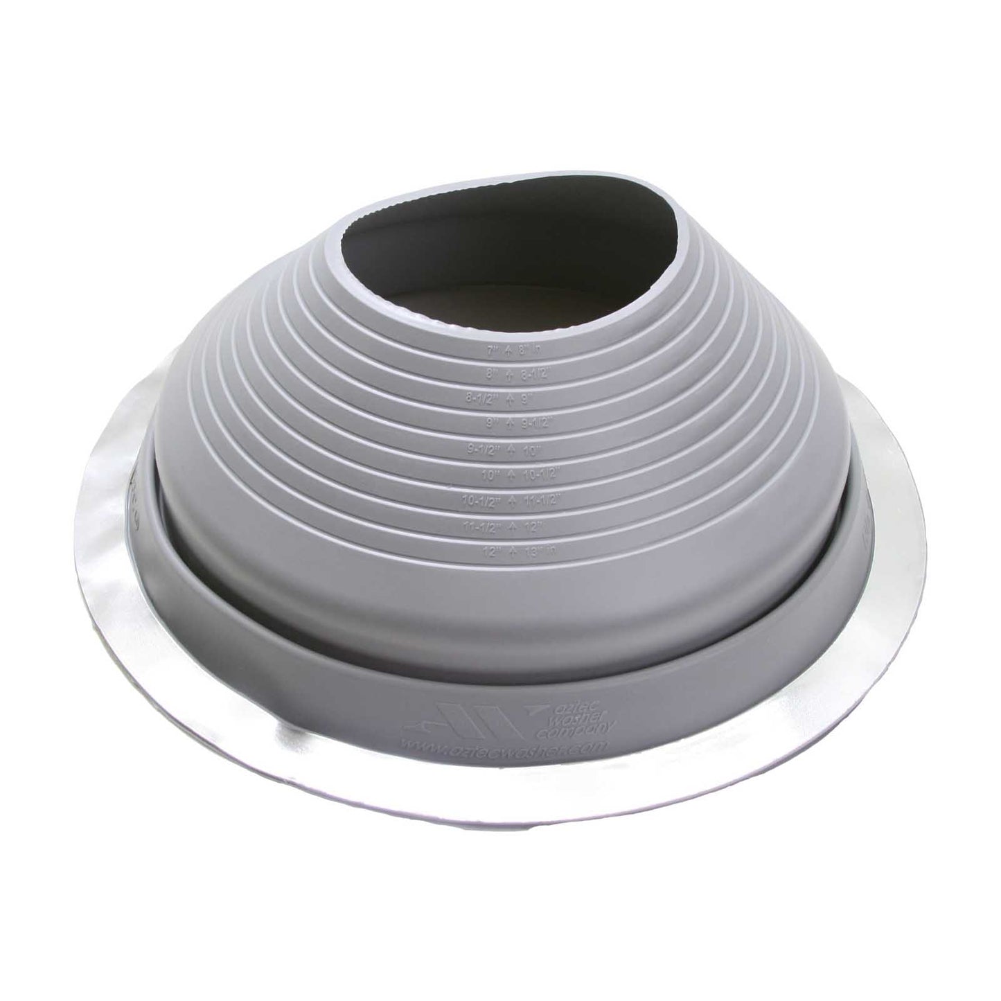 #8 Roofjack Round Silicone Pipe Flashing Boot Gray