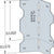 Simpson SLS70 Simpson SLS70 Light Gauge Steel Reinforcing Angle G90 Galvanized image 2 of 2