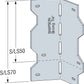 Simpson SLS70 Simpson SLS70 Light Gauge Steel Reinforcing Angle G90 Galvanized image 2 of 2