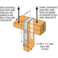Simpson SP4 3916 inch X 714 inch Stud Plate Tie Galvanized image 1 of 3 image 2 of 3 image 3 of 3