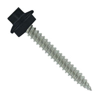 #10 x 112 inch SS Woodbinder Metal Roofing Screw Black Pkg 250