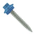 #10 x 1 inch SS Woodbinder Metal Roofing Screw Blue Pkg 250 image 1 of 2