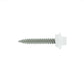 #10 x 1 inch SS Woodbinder Metal Roofing Screw Bright White Pkg 250 image 1 of 2