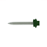 #10 x 112 inch SS Woodbinder Metal Roofing Screw Forest Green Pkg 250