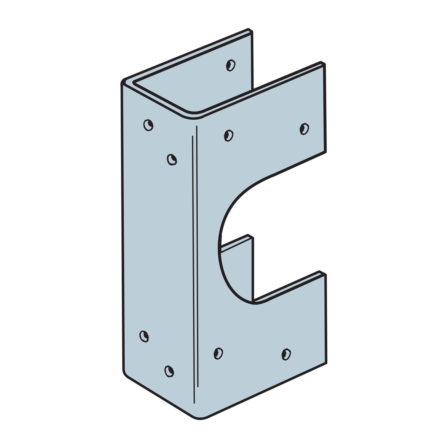 Simpson Strong-Tie SS 16-Gauge Galvanized Stud Shoe for 2x Lumber