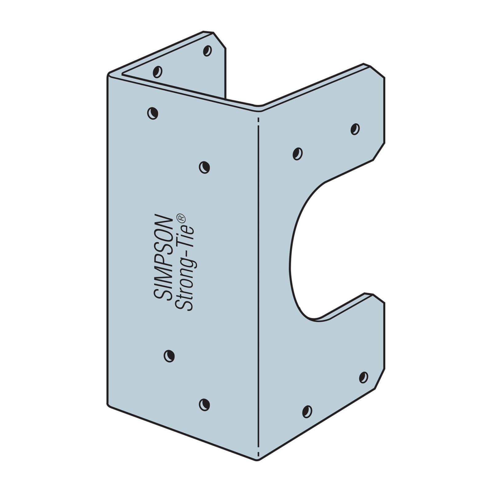 Simpson SS25 3x Stud Shoe Galvanized image 1 of 3 image 2 of 3