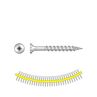 #8 x 2 inch Quik Drive SSWSCB 305 Stainless Steel Roofing Tile Screw Pkg 2000 image 1 of 2