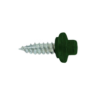 #12 x 34 inch STXL Woodbinder Metal Roofing Stitch Screw Forest Green Pkg 250 image 1 of 2