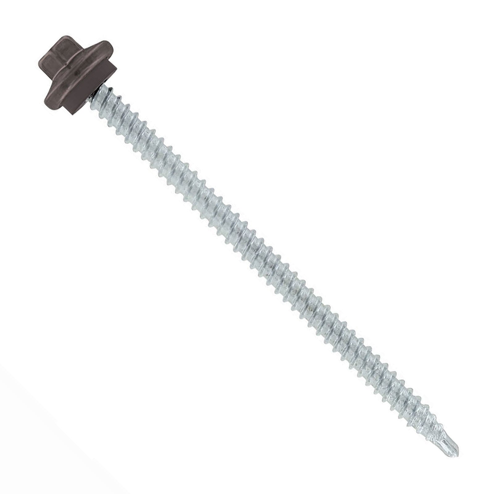 #9 x 3 inch STXL Woodbinder Metal Roofing Screw Charcoal Gray Pkg 250