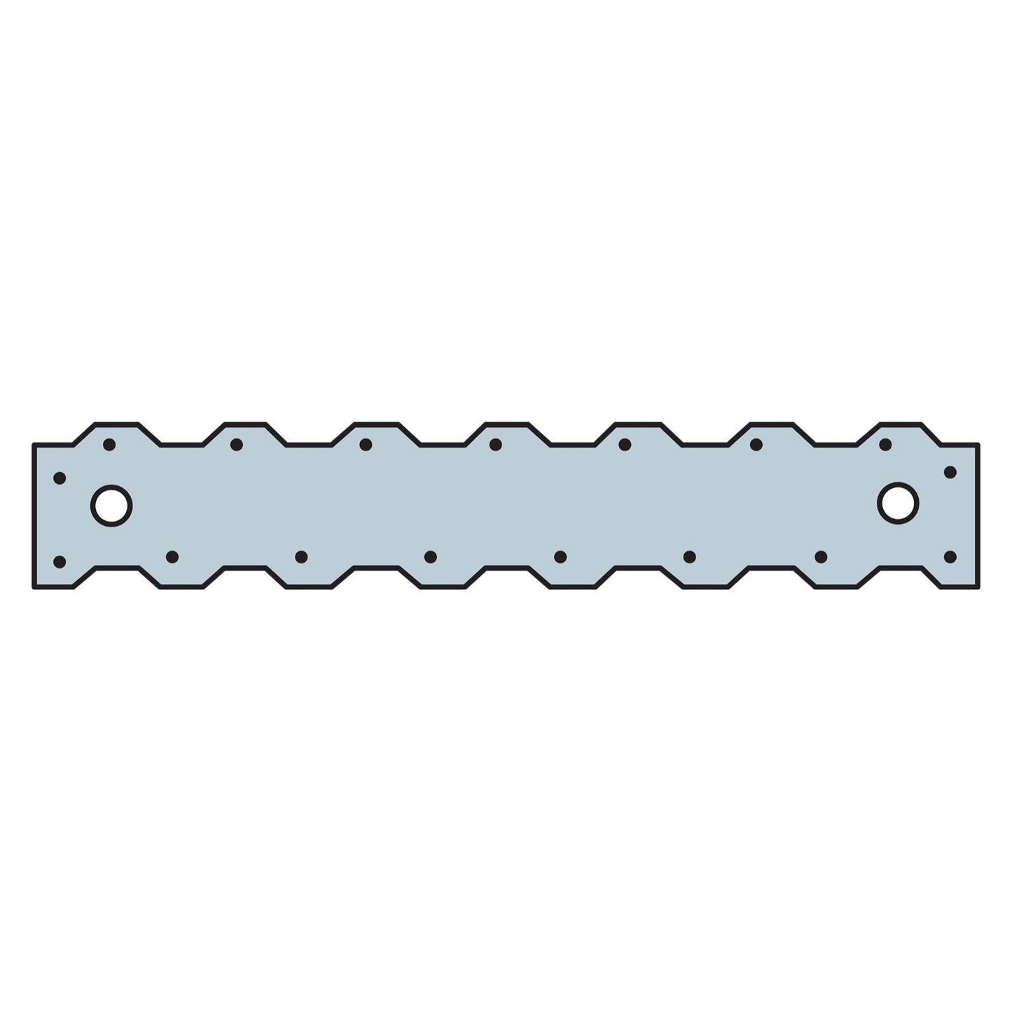 Simpson ST2122 121316 inch 20 Gauge Strap Tie G90 Galvanized