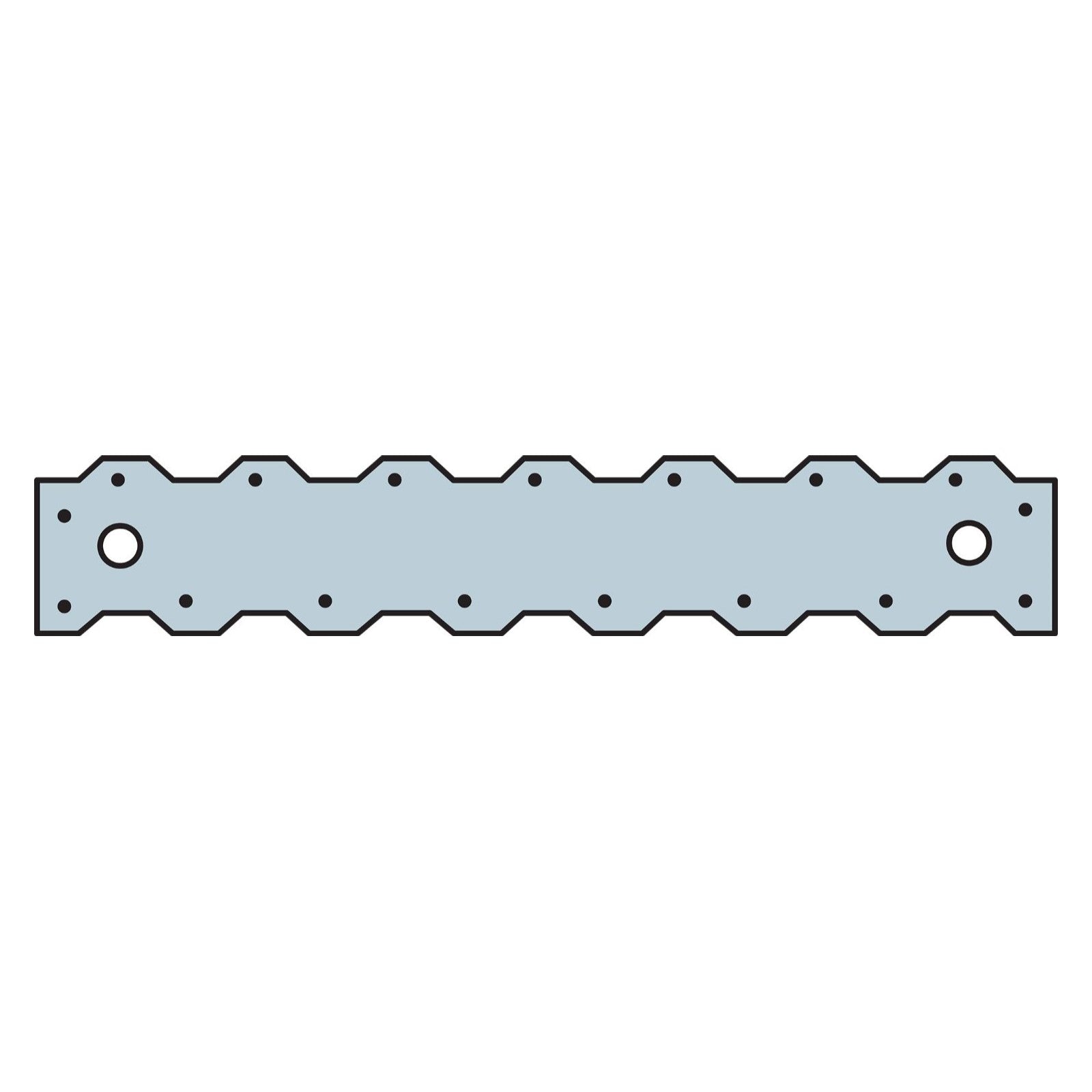 Simpson ST2122 121316 inch 20 Gauge Strap Tie G90 Galvanized