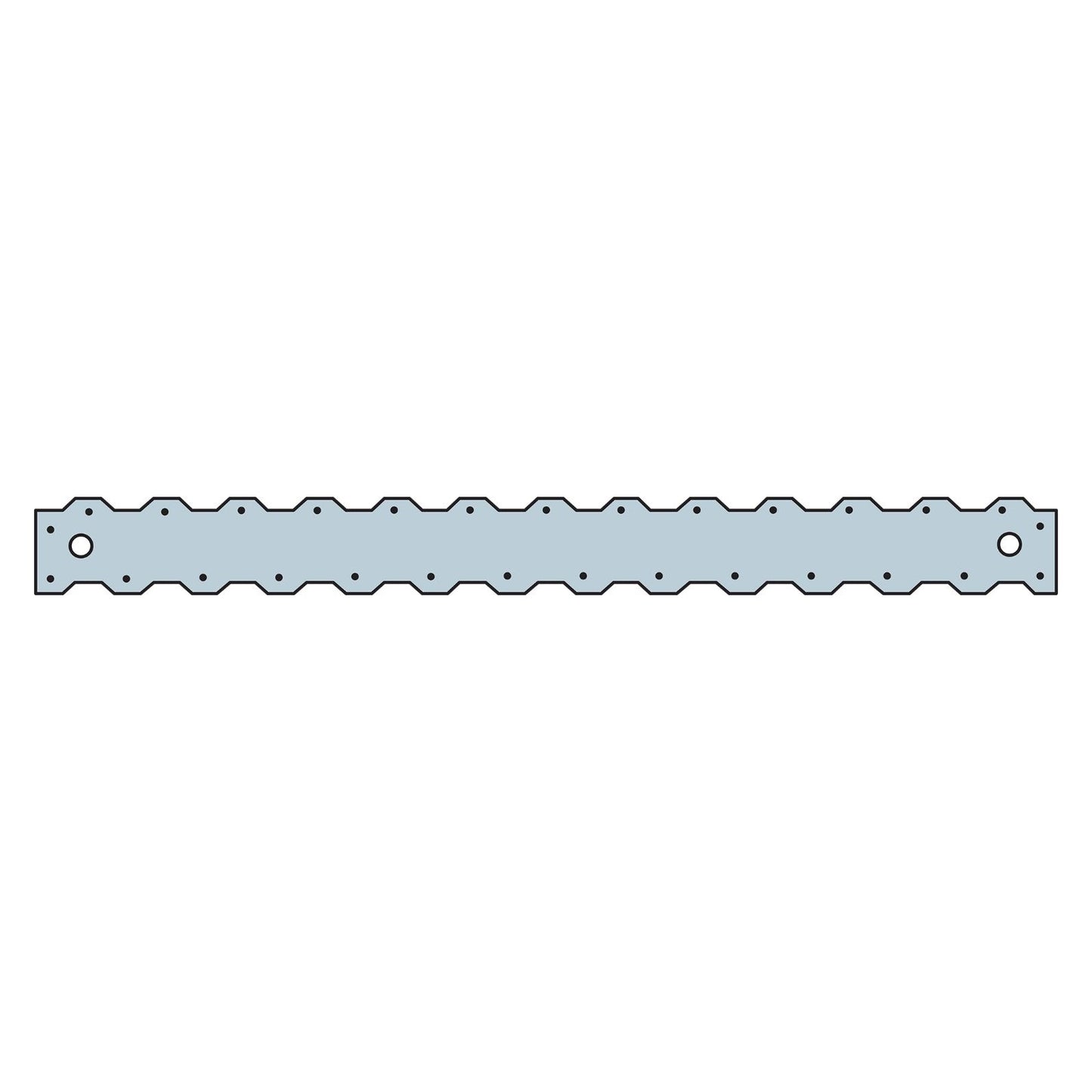 Simpson ST6224 23516 inch 16 Gauge Strap Tie G90 Galvanized