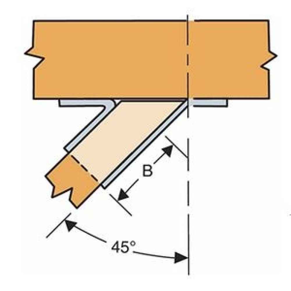 Simpson SUL26SS Joist Hanger Skewed Left Stainless Steel image 3 of 4