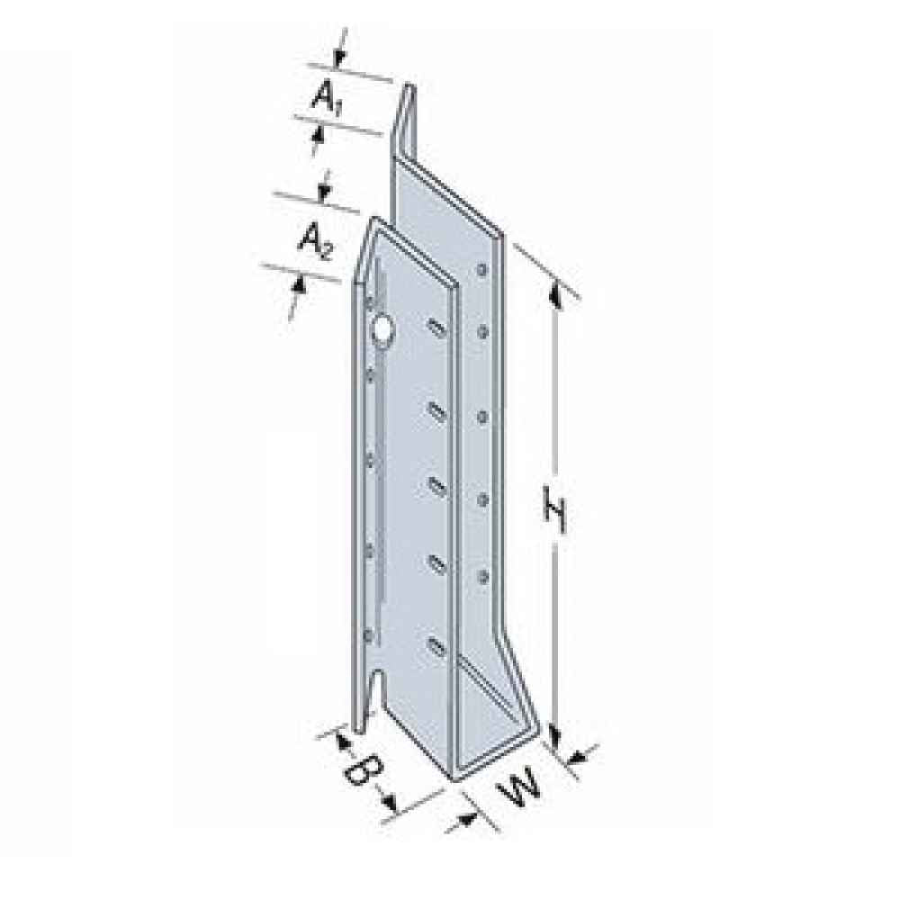 Simpson SUL26SS Joist Hanger Skewed Left Stainless Steel image 4 of 4