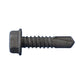 #14 x 1 inch SelfDrilling Metal Screw Hex Head Bronze DaggerGuard Pkg 2500