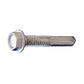 #1224 x 114 inch SelfDrilling #5 Point Metal Screw Hex Head 410 Stainless Pkg 2500