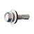 #12 x 2 inch SelfDrilling Metal Screw wWasher Hex Head 410 Stainless Pkg 1500