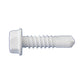 #14 x 2 inch SelfDrilling Metal Screw Hex Head White DaggerGuard Pkg 1500