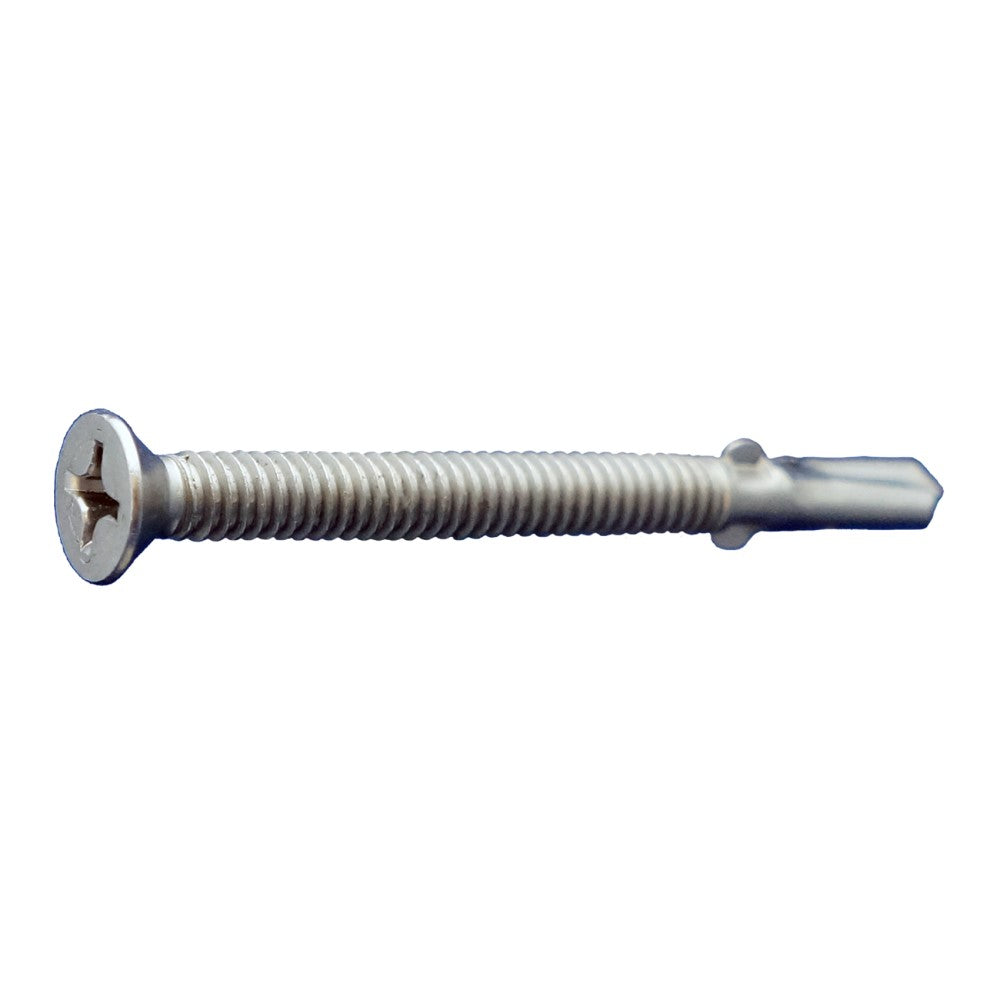 thumbnail image 2 of 350 Phillips Flat Head Self-Drilling Screws - #12 X 2 Inch Zinc Plated With #3 Point 2 of 13