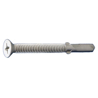 #12 x 2 inch SelfDrilling Metal Screw wWings Phillips Flat Head ACQ Dagger Pro Coating Pkg 2000