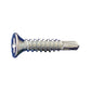 #12 x 2 inch SelfDrilling Metal Screw Phillips Flat Head Zinc Pkg 2000