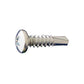 #8 x 58 inch SelfDrilling Metal Screw Phillips Pan Head Zinc Pkg 10000