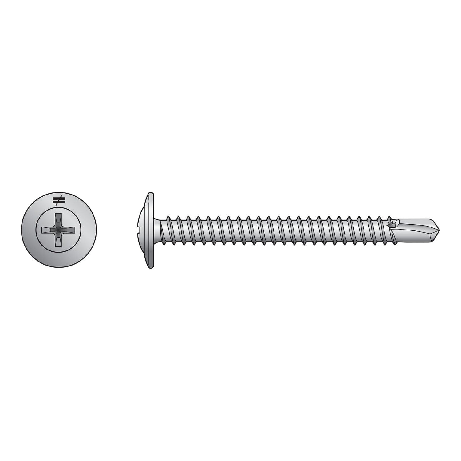 Self-Drilling Wire-Lath Modified Truss-Head Screw