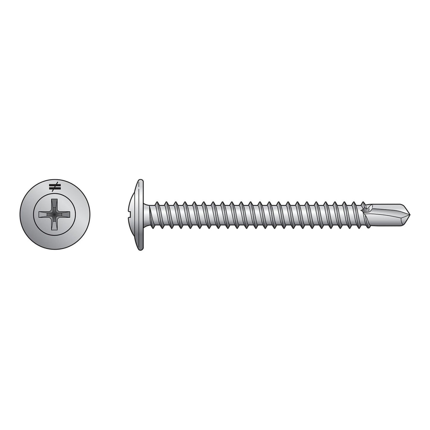 Self-Drilling Wire-Lath Modified Truss-Head Screw