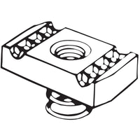 Flexstrut Short Spring Channel Nut Drawing