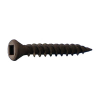 #6 x 1 inch Trim Head Square Drive Drywall Screw Black Phosphate Pkg 10000