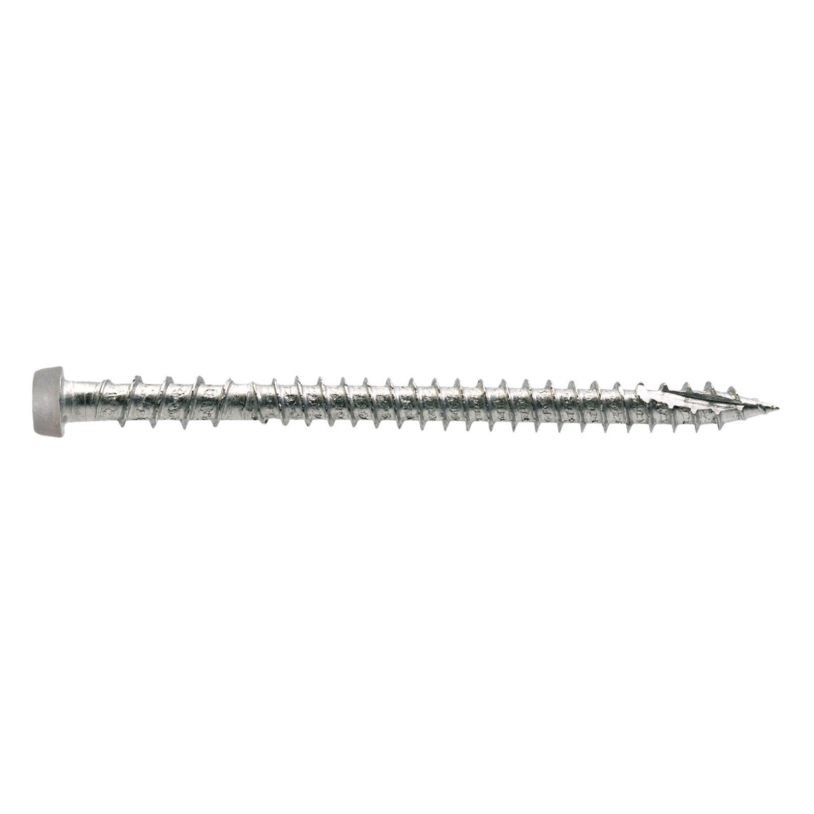 #10 x 2-3/4" 316 Stainless Steel DCU Composite Decking Screw - Gray