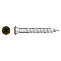 #7 x 158 inch 316 Stainless #7 T15 6Lobe Brown Trim Head Deck Screw Pkg 350