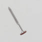 #8 x 1-3/4" Composite Fascia Screws, 316 Stainless Steel - Redwood, Pkg 75