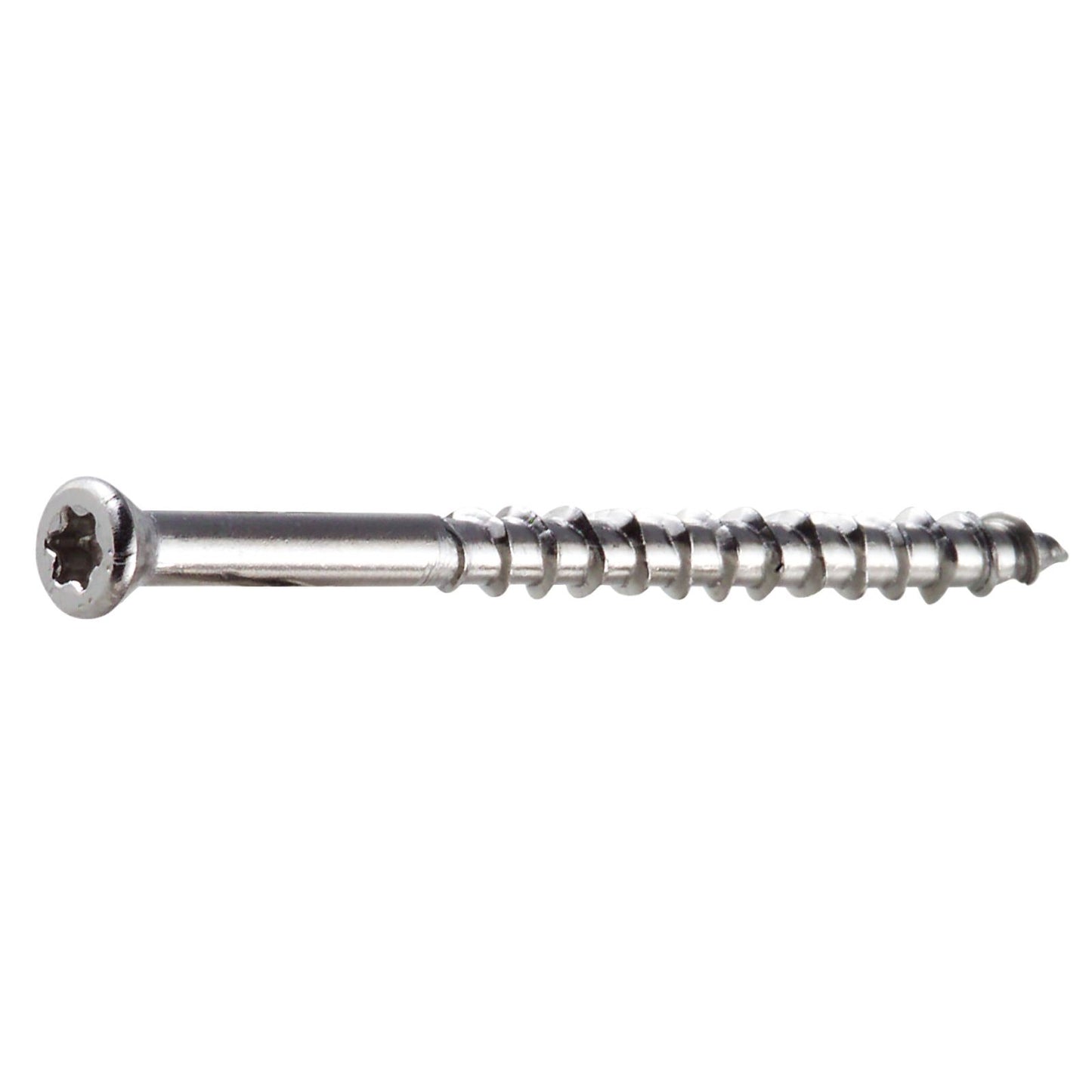 #7 x 3 inch T15 DWP Trim Head Wood Screw 316 Stainless Steel 5 lb Pkg
