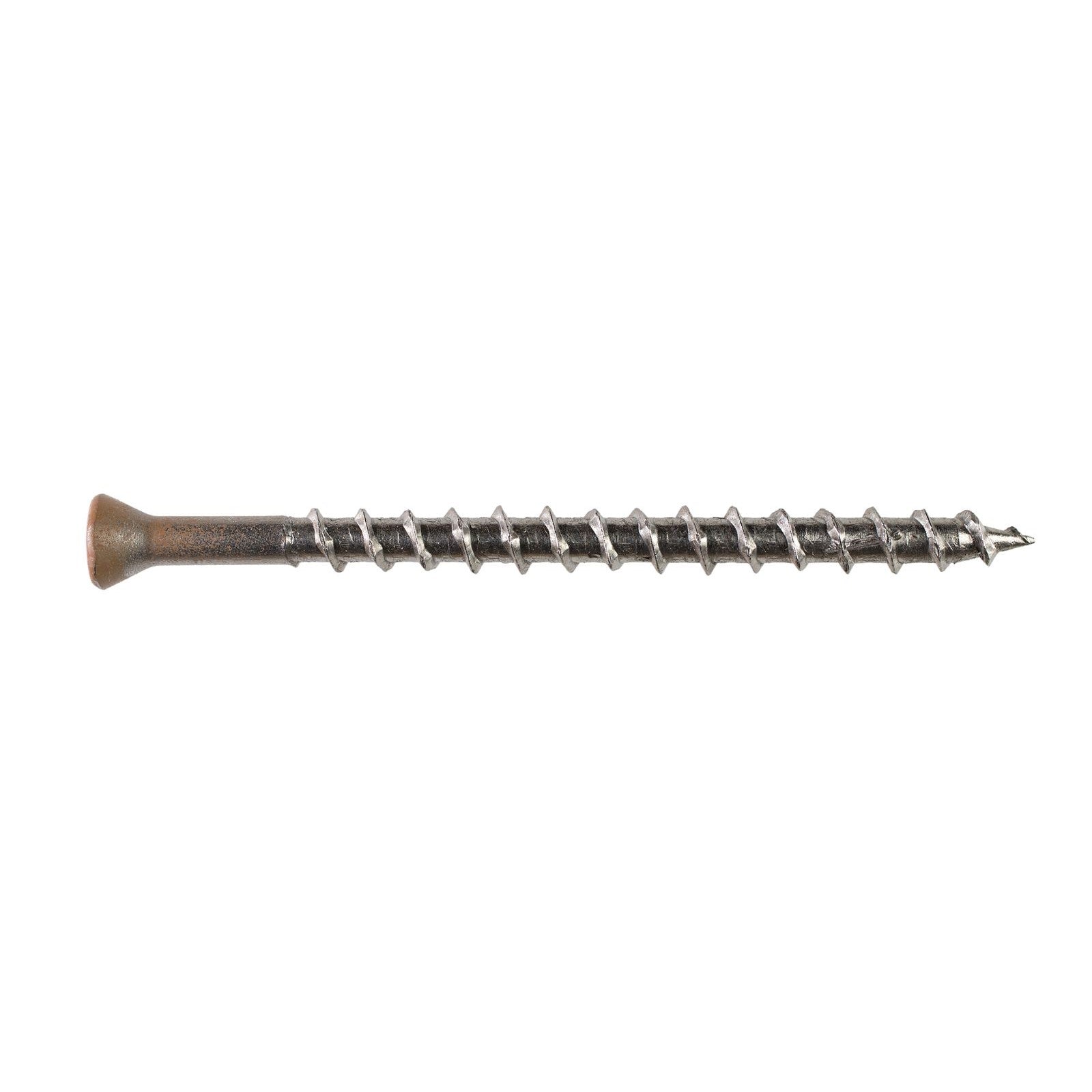 #7 x 3 inch T15 DWP Tan03 (Ipe) Trim Head Wood Screw 316 Stainless Steel Pkg 1750
