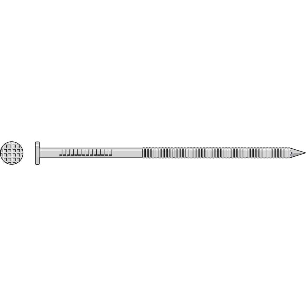 3 inch x 11 Gauge Annular Ring Shank Box Nail 316 Stainless Steel 5 lb Pkg