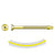 #14 x 3 inch Quik Drive TB SelfDrilling WoodToSteel Screw Yellow Zinc Pkg 750