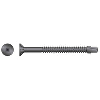 #14 x 3" TB Self-Drilling Wood-To-Steel Screw, Black Phosphate