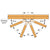 THJM2-4 Multiple-Truss Hip Jack Hanger - top view