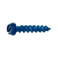 3/16" x 1-1/4" Strong-Tie Hex Head Titen Turbo Screw Anchor, Blue Zinc, Pkg 8