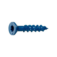 3/16" x 1-1/4" Strong-Tie Flat Head Titen Turbo Screw Anchor, Blue Zinc, Pkg 8