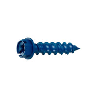 1/4"-1-1/4" Strong-Tie Hex Head Titen Turbo Screw Anchor, Blue Zinc, Pkg 8