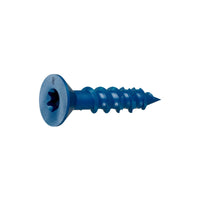 1/4"-1-1/4" Strong-Tie Flat Head Titen Turbo Screw Anchor, Blue Zinc, Pkg 100