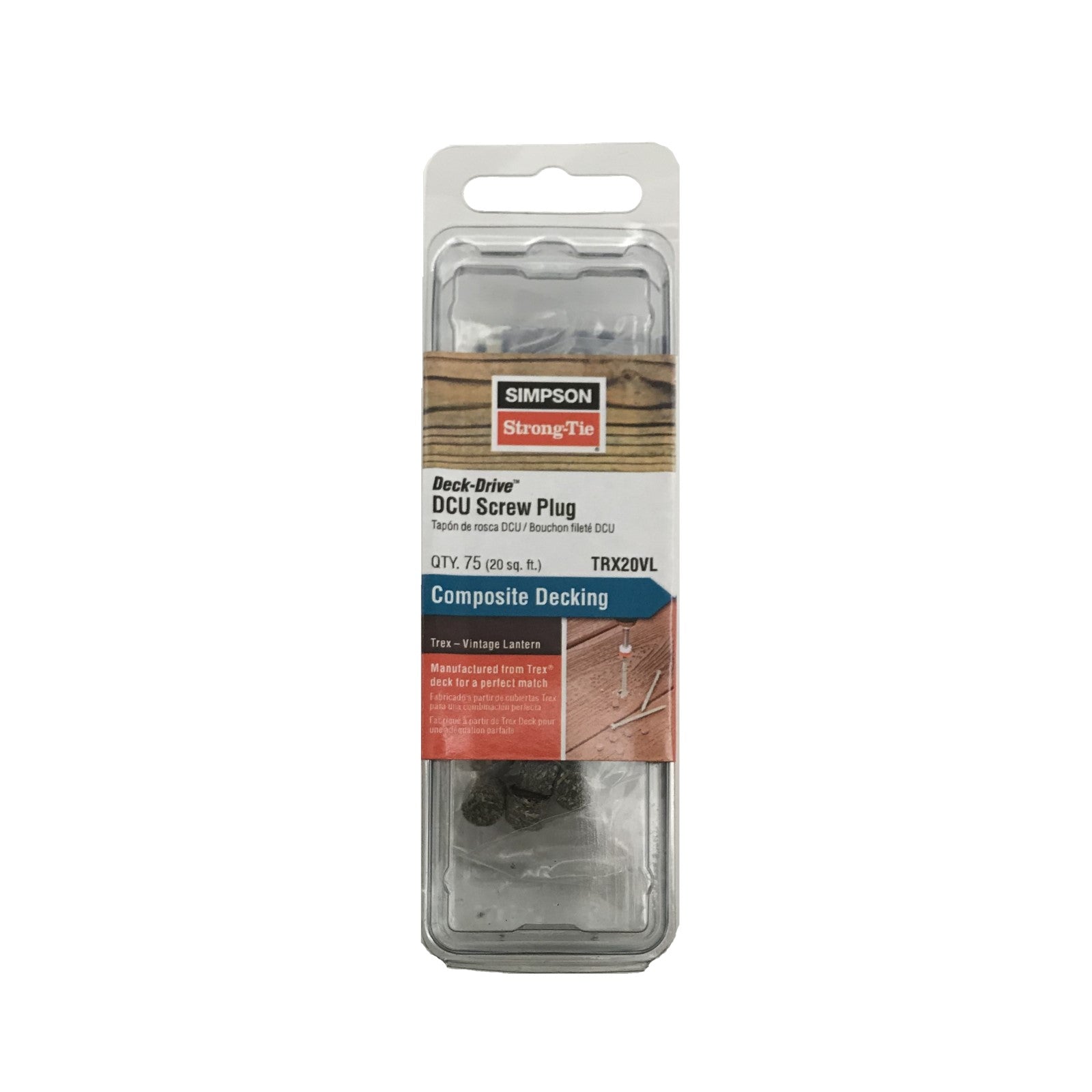 Simpson Trex Composite Deck Screw Plug Vintage Lantern Pkg 75 image 1 of 3 image 2 of 3