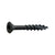#8 x 134 inch Flat Head Type 17 Wood Screws wNibs Black Oxide Pkg 4000