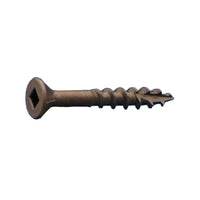 #8 x 112 inch Flat Head Type 17 Wood Screws wNibs Lubricized Pkg 5000